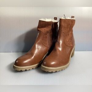 Universal Thread Cognac Faux Fur Ankle Boots - Size 11